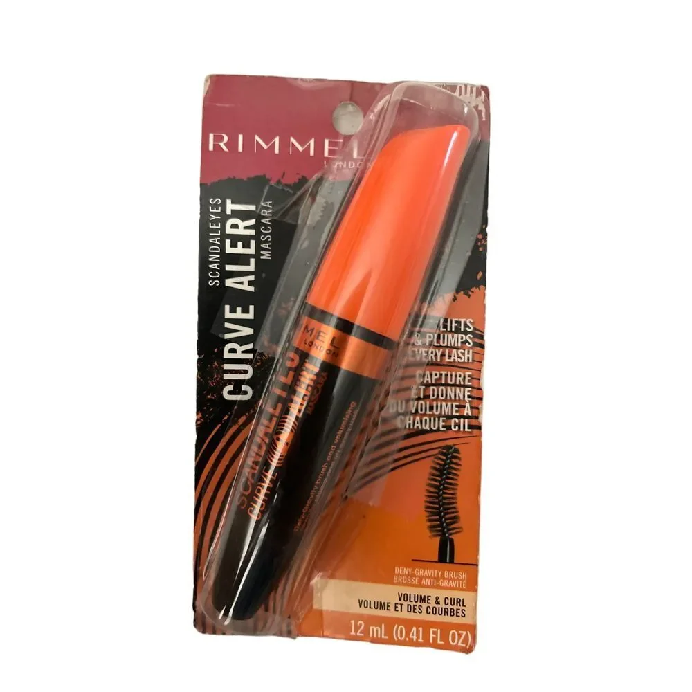 Rimmel ScandalEye Curve Alert Mascara Black Noir Volume & Curl Lash Enhancer O-8